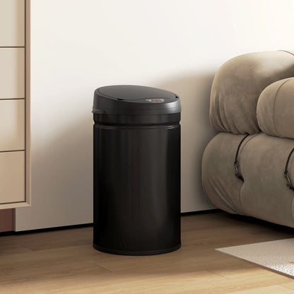 30L Stainless Steel Sensor Bin - Black