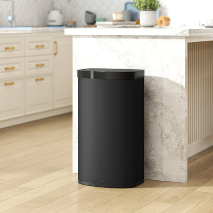 55L Sensor Bin with Soft-Close Lid, Automatic Touchless Motion Sensor Kitchen Bin with Fingerprint Resistant Stainless Steel