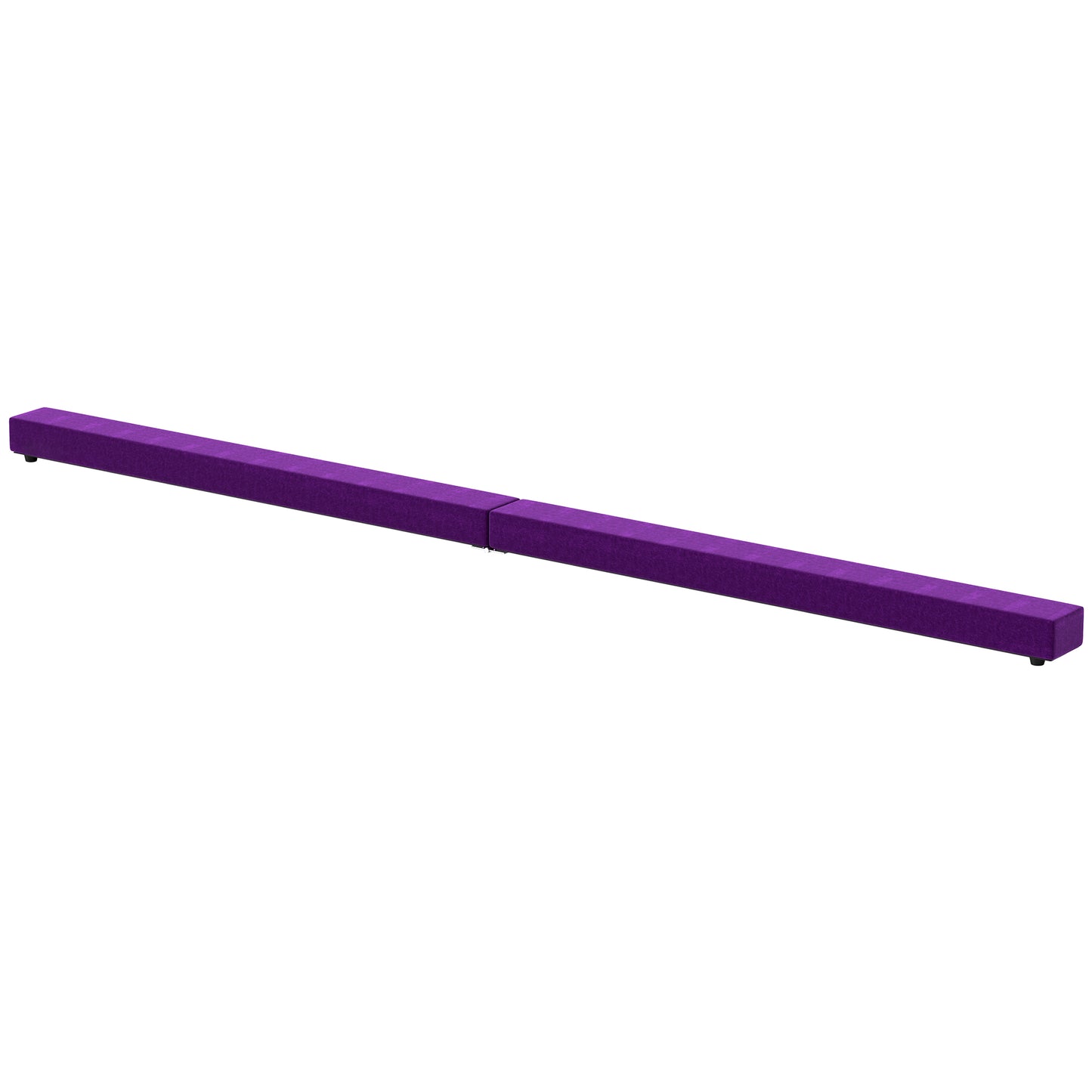 2.4M 8FT Gymnastics Folding Balance Beam Home Gym Training Exercise Sports - Purple