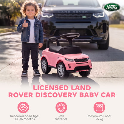 Land Rover Licensed Toddler Ride on Car with Horn, Engine Sounds, Under-Seat Storage, for 18-36 Months, Pink