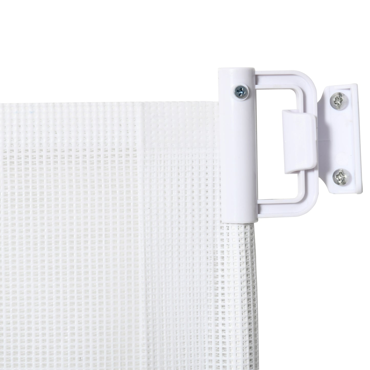 Retractable Stair Gate, Dog Pet Barrier, for Doorway, Staircase, Hallway - White