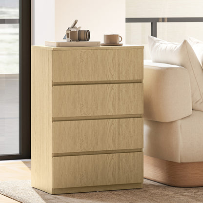 Chest of Drawers, 4-Drawer Storage Cabinets, Modern Dresser, Storage Drawer Unit for Bedroom