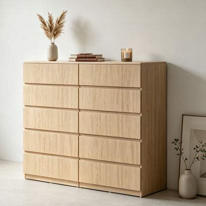 Chest of Drawers, 5-Drawer Storage Cabinets, Modern Dresser, Storage Drawer Unit for Bedroom