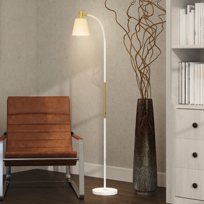 Floor Lamp for Living Room, Spotlight Reading Standing Lamp with Adjustable Height, Rocker on/off Switch
