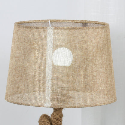 Nautical Table Lamp with Fabric Shade – Beige