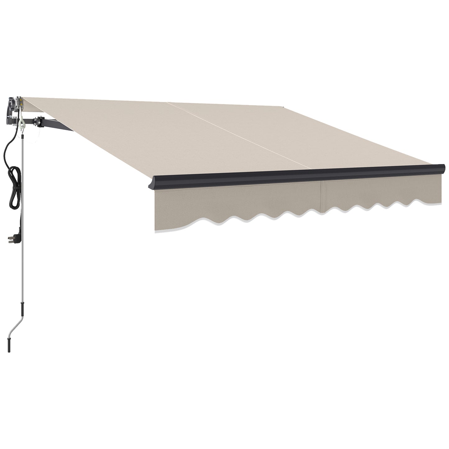 2.5 x 2m Electric Awning with Remote Controller, Aluminium Frame DIY Retractable Awning