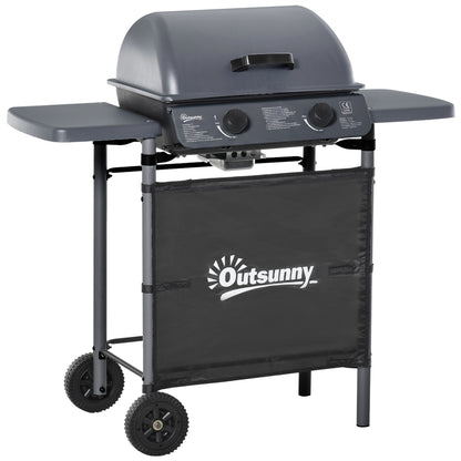 2 x 2.8kW Burner Gas BBQ - Grey
