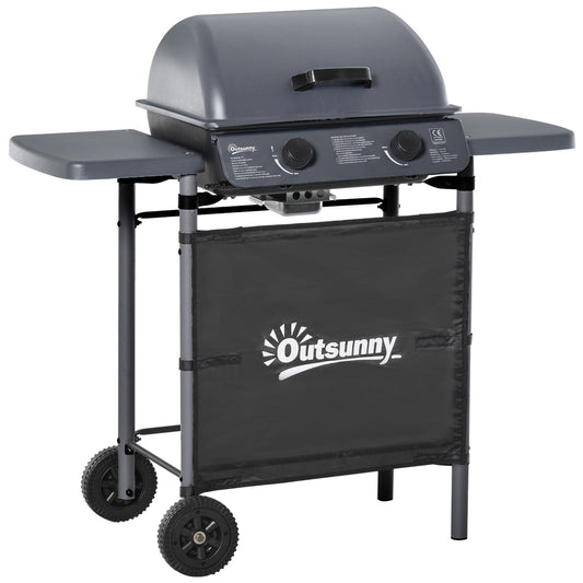 2 x 2.8kW Burner Gas BBQ - Grey