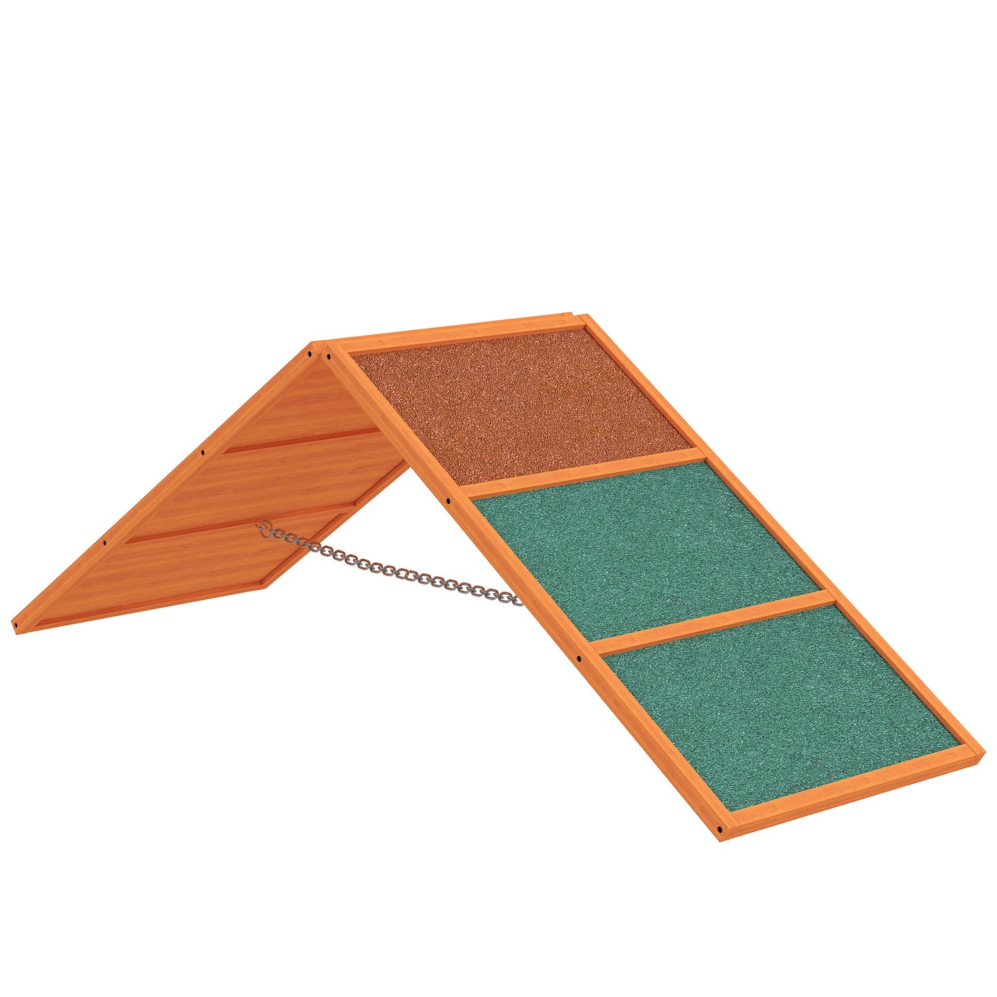 Dog Agility Equipment, Dog Playground Equipment with Non-slip Surface, A-frame, Agility Ramp for All Breeds, Orange
