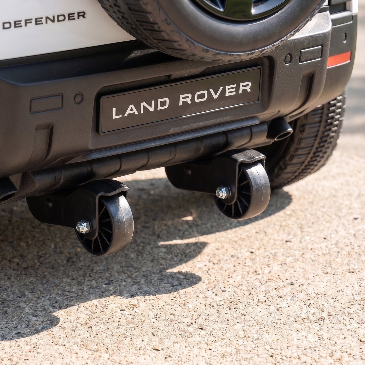 Land Rover Licensed 12V Kids Ride on Car with Remote, Suspension, Slow Start, 3 Speeds, Lights, Music, Horn, White