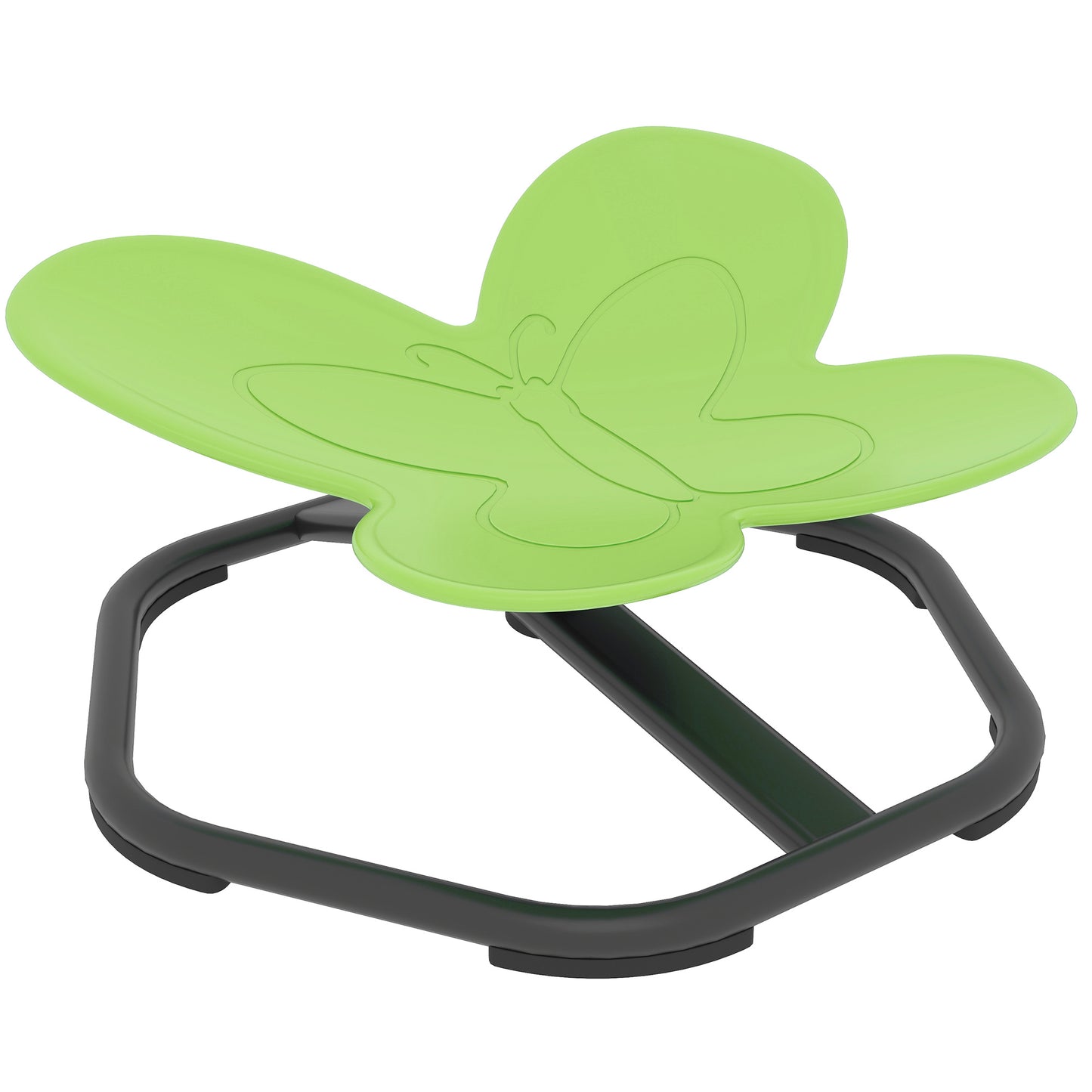 Butterfly-Shaped Kids Swivel Chair, Sensory Spinning Chair for Balance and Coordination Training, Green