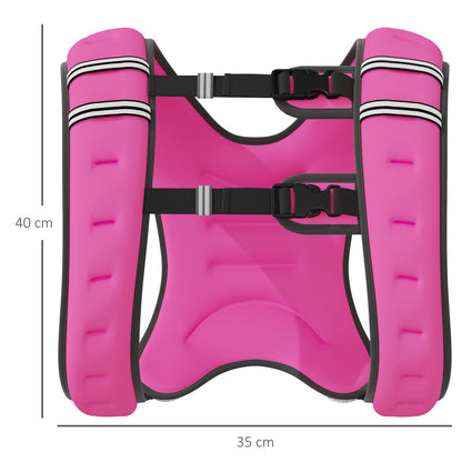 8KG Weighted Vest, Running Weight Vest with Adjustable Strap, Convenient Pocket and Reflective Strips for Men and Women