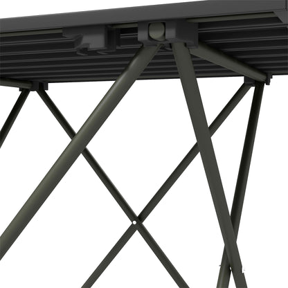 Folding Camping Table, Lightweight Metal Picnic Table with Carry Bag, Foldable Table for Outdoor Camping, Picnic, Hiking