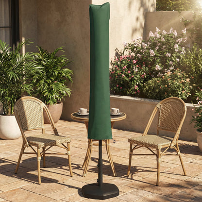 Parasol Cover, Cantilever Umbrella Cover for 2-3.5 m Parasols, Banana Umbrella Protector with Zipper, Green
