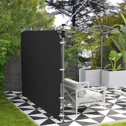 195 x 295cm Replacement Gazebo Sidewall - Black