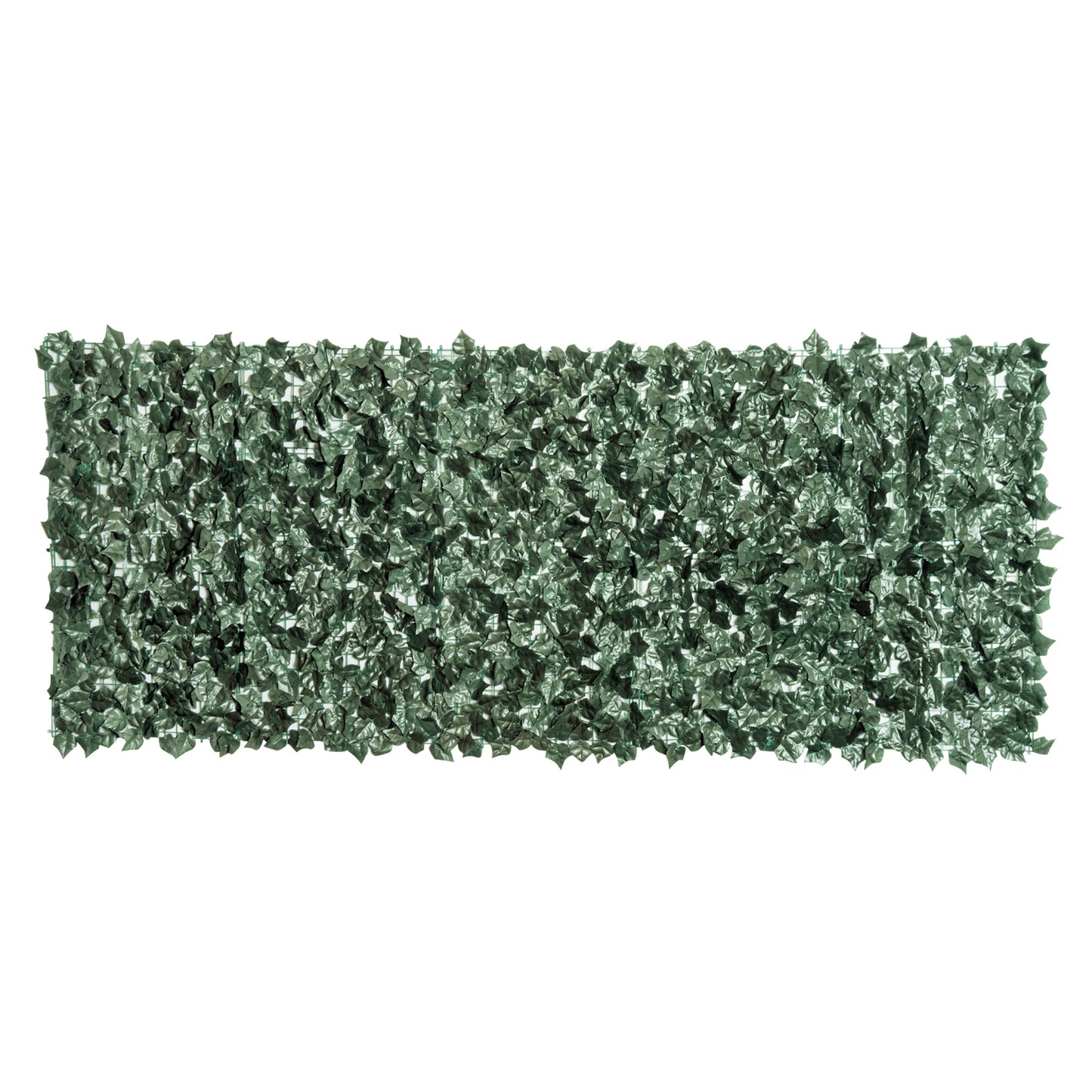 1-Piece Artificial Leaf Hedge Screen Privacy Fence Panel for Garden Outdoor Indoor Decor, Dark Green, 2.4M x 1M