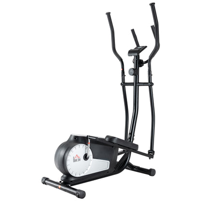 Elliptical Cross Trainer, Home Cardio Workout Machine with Eight Level Magnetic Resistance, LCD Monitor, Heart Rate Sensor