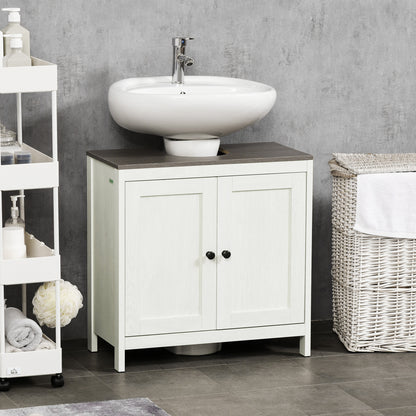 Modern Bathroom Sink Cabinet, Floor Standing Under Sink Cabinet, Freestanding Storage Cupboard with Adjustable Shelf