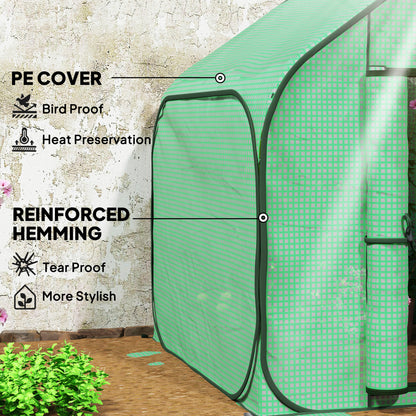150 x 148cm Pop-Up Greenhouse - Green