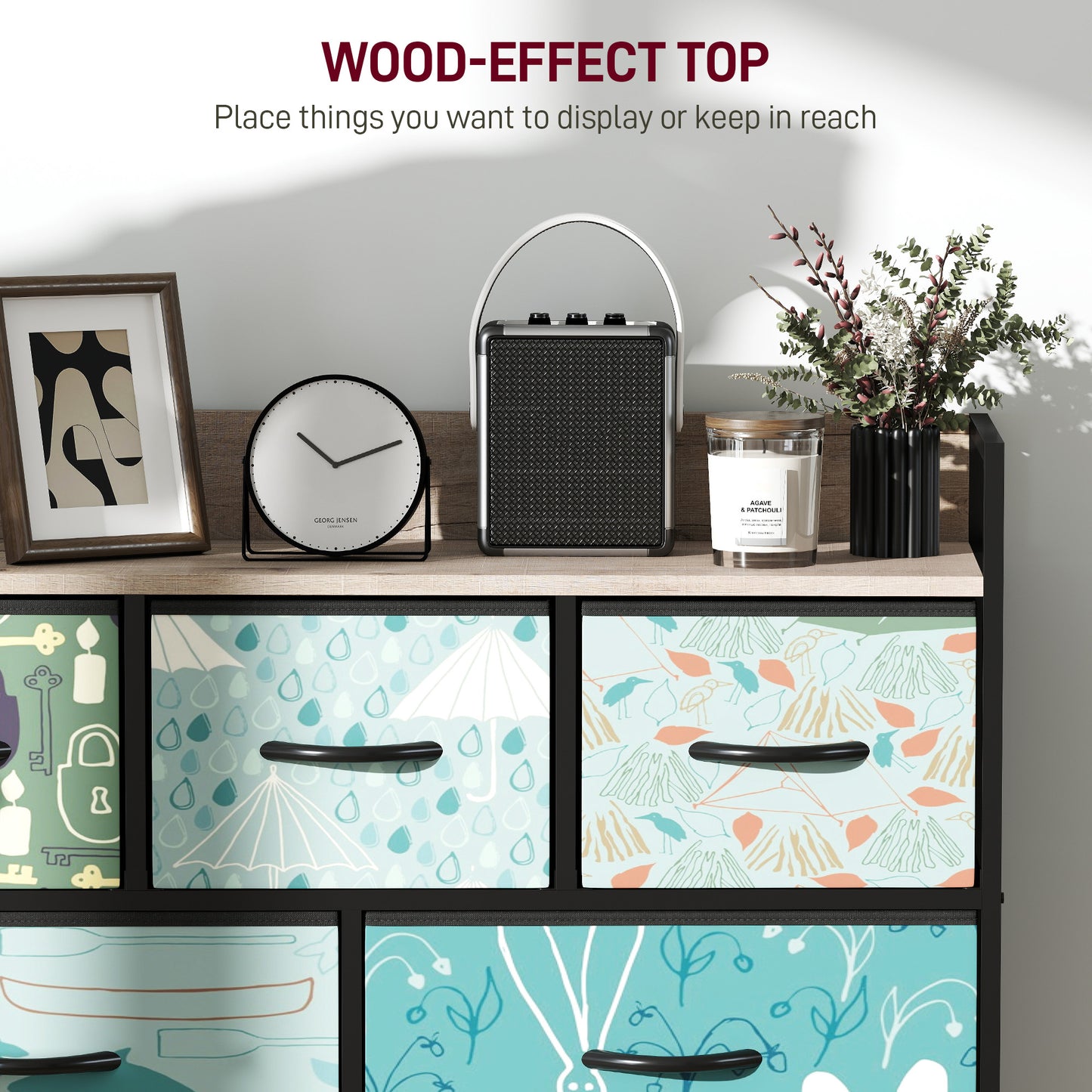 7-Drawer Chest of Drawers - Blue