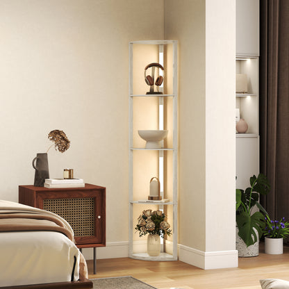 4-Tier Corner Floor Lamp