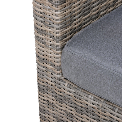 5 Piece Rattan Garden Furniture Set w/ 10cm Thick Cushions