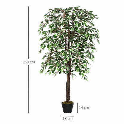 Artificial Ficus Silk Tree with Nursery Pot (160cm/5.2FT)