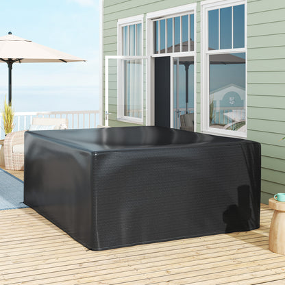 Garden Furniture Cover, Waterproof Anti-UV Large Protective Patio Set Covers, 235 x 190 x 90cm, Black