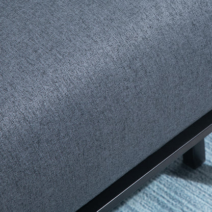 Single Sofa Chair Bed, Linen Fabric 3-in-1 Convertible Sleeper Chair with 5-Position Adjustable Backrest, 75cm Wide Seat