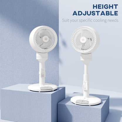Standing Fan for Bedroom, 28" Pedestal Fan with Remote, 70° Oscillating, 90° Vertical Tilt, 3 Speeds, Adjustable Height