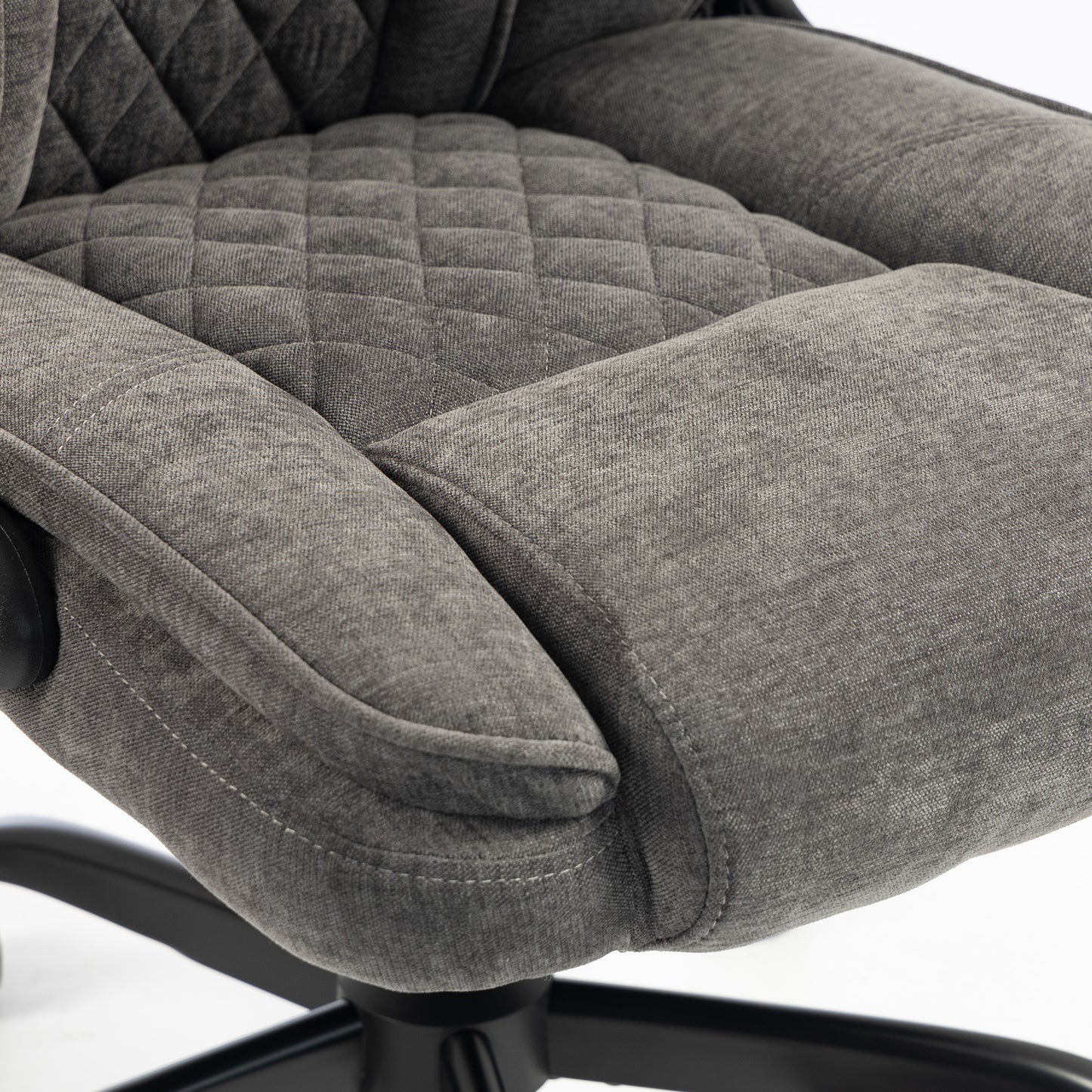Office Chair, Ergonomic Desk Chair with Flip-up Armrest, Pocket Springs, Swivel Wheels, Adjustable Height, Dark Grey