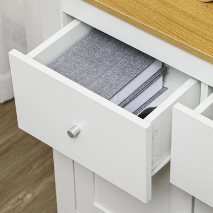 Sideboard Storage Cabinet, Modern Kitchen Cupboard with Double Doors and Drawers for Dining Room, Living Room and Entryway