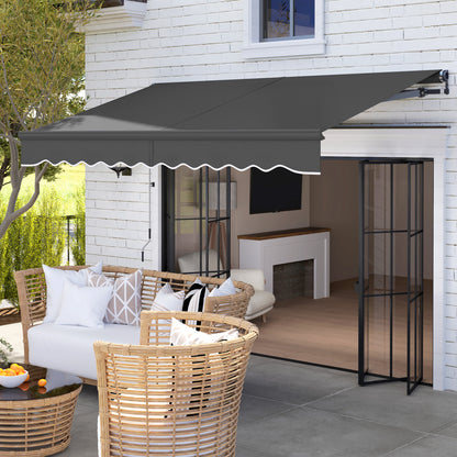 3 x 2.5m Electric Awning with Remote Controller, Aluminium Frame DIY Retractable Awning