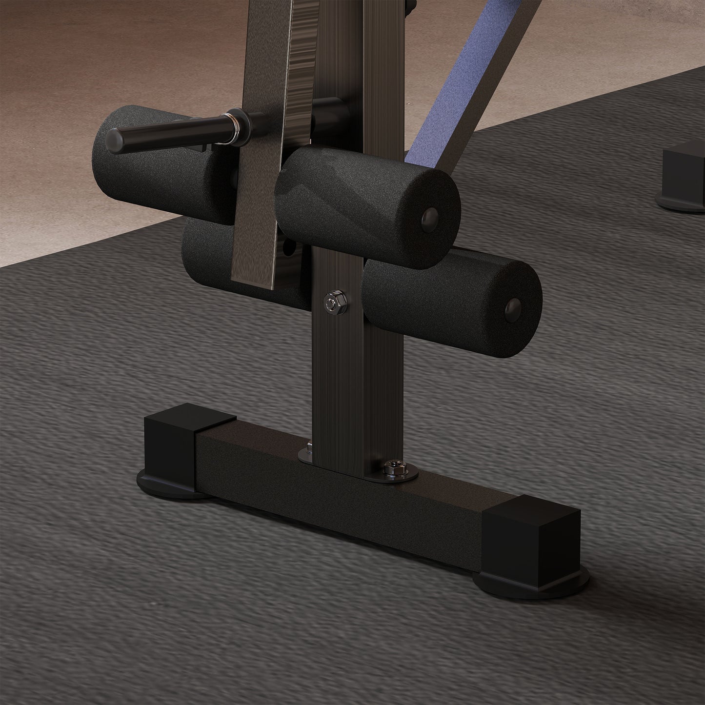 Adjustable Weight Bench with Leg Extension, Barbell Rack, Preacher Curl Pad, Butterfly