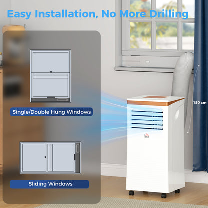 Portable Air Conditioner 7000 BTU, 4-in-1 Air Conditioning Unit with Cooling, Fan, 19.2L/Day Dehumidifier & Sleep Mode