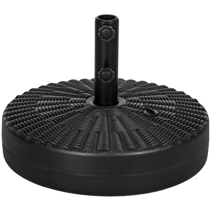 29kg Water/Sand Filled Rattan-Effect Parasol Base