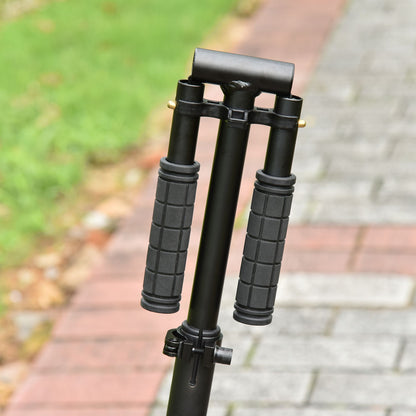 Folding Kick Scooter, Adjustable Ride On Scooter with 200mm Big Wheels and Double Shock Absorption
