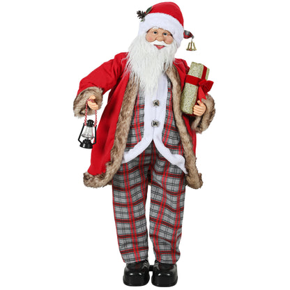 120cm Animated Santa Claus Figure, with Sound - Red