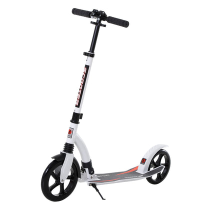Foldable Kick Scooter with Double Shock Absorption and Big Wheels