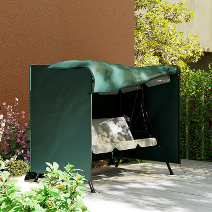 205 x 124cm Three-Seater Swing Chair Protective Cover Deep Green