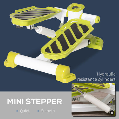 Portable Mini Stepper, Steppers for Exercise Workout with LCD Display Monitor, Anti-skid Foot Pedals for Home Gym Office