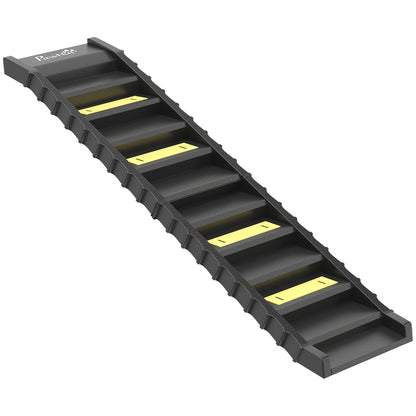 Dog Car Ramp with Anti-Slip Steps, 10-Steps Pet Stairs for Pets to Access Cars and High Beds, Black
