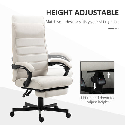 Office Chair, Computer Desk Chair, Fabric Swivel Chair with Adjustable Height and Rolling Wheels for Home Office Work Study
