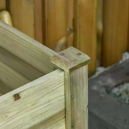 Garden Wooden Planters， Raised Garden Bed with Legs and Storage Shelf Elevated Wooden Planter Box