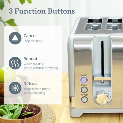 Sleek Textured Kettle and Four-Slice Toaster Set - Grey
