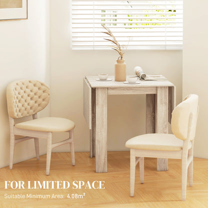 Four-Seater Drop Leaf Dining Table - Wood Effect