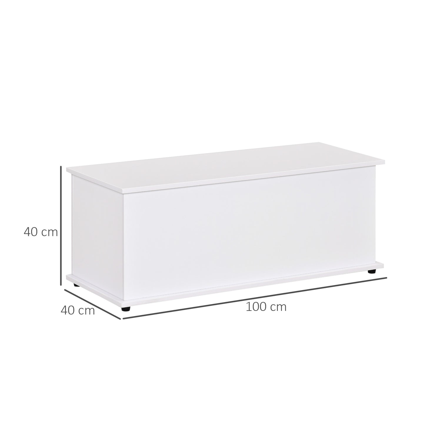 113L Storage Chest, Storage Box with Flip-Top Lid and 2 Safety Hinges, Storage Trunk for Living Room, Entryway