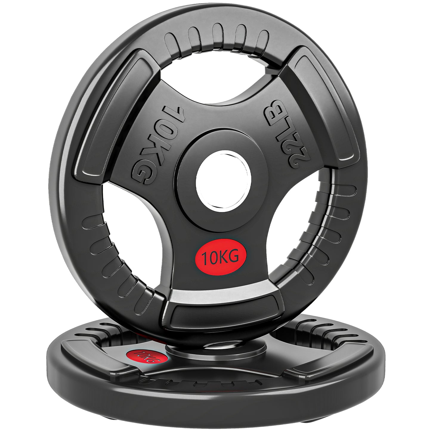 Olympic Weight Plates, 2"/5cm Weight Disc Pair with Tri-Grips