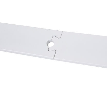6FT Rustic Interior Sliding Barn Door Mounting Hardware Kit - White