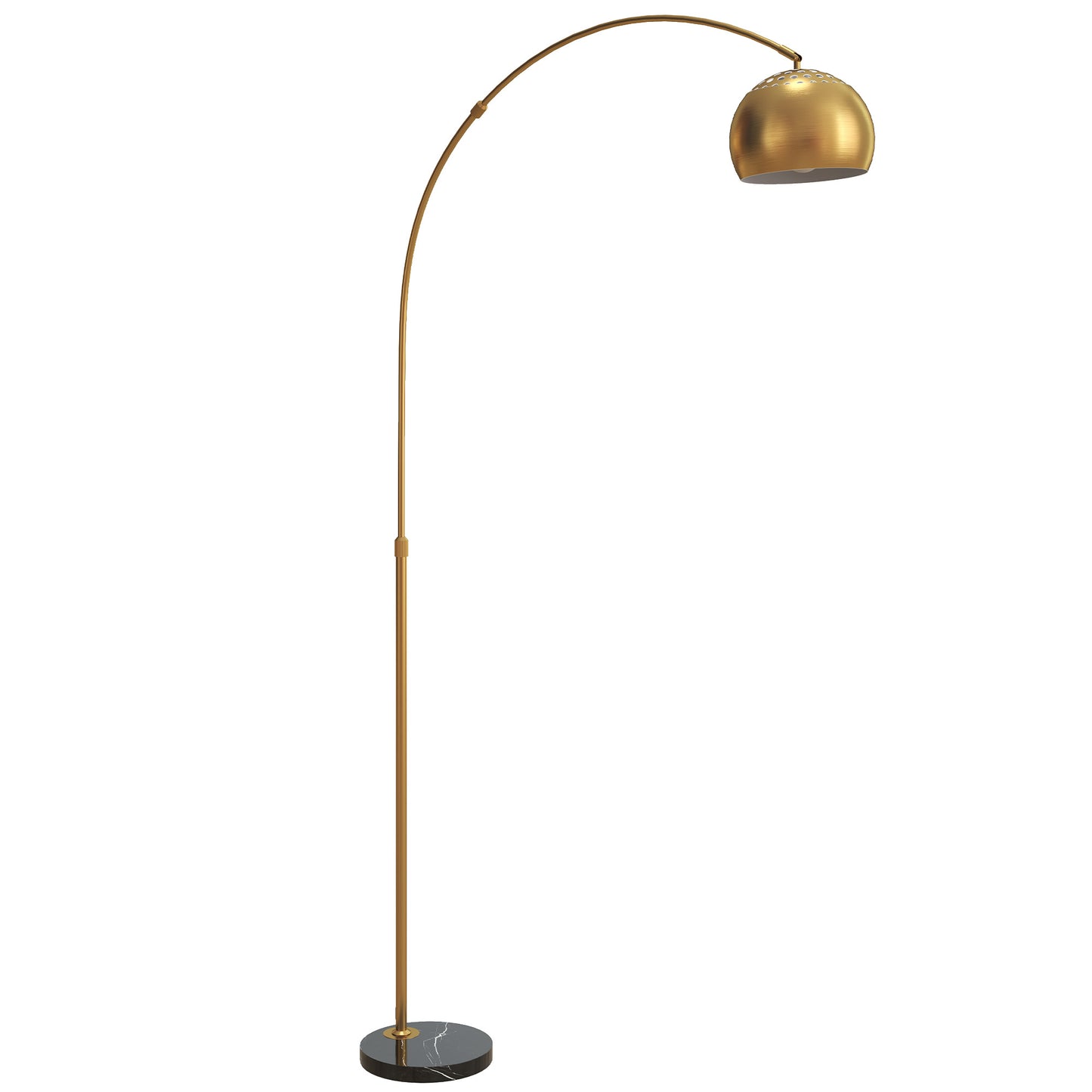 167cm Arc Floor Lamp for Living Room, Modern Adjustable Standing Lamp with Foot Switch